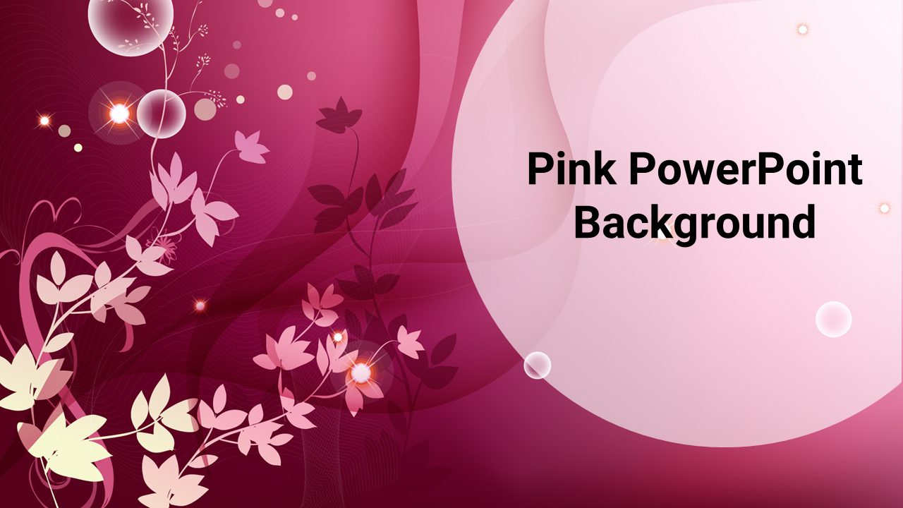 Beautiful Pink PowerPoint Background For Your Requirement
